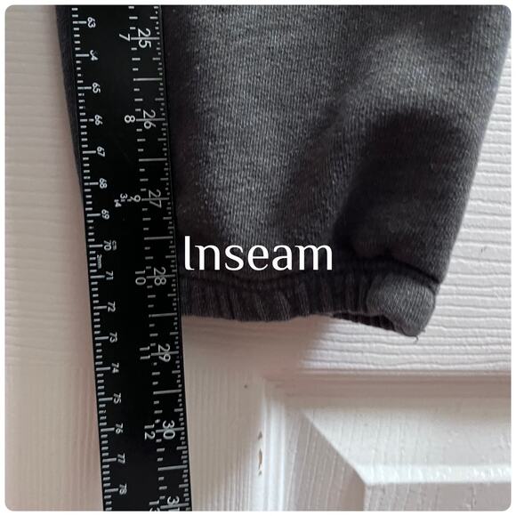 Abercrombie & Fitch Gray Spell Out Micro Fleece Jogger Small 28.5 Inch Inseam - Picture 8 of 12